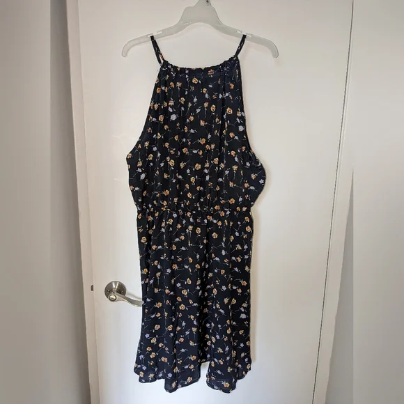 NWT Plus Ditsy Floral Print Sleeveless Dress - Picture 6 of 6